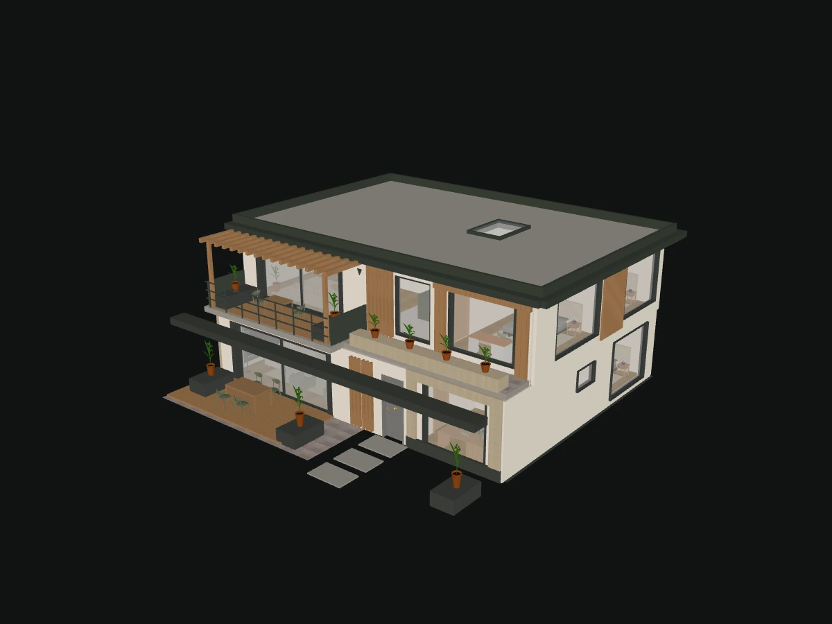 Render de Casa Atelier